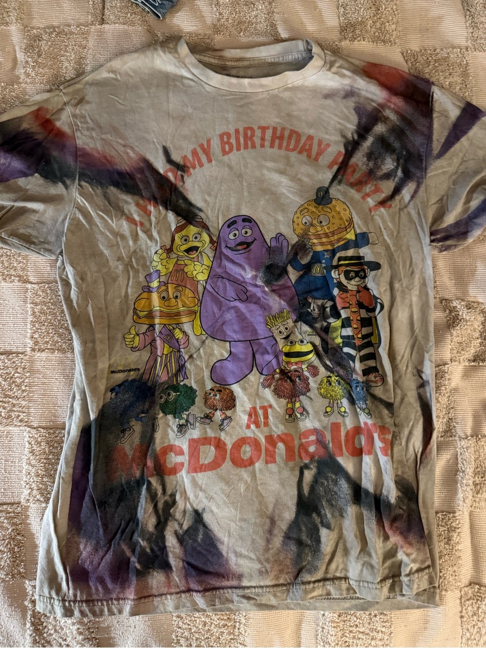 McDonald's Birthday Upcycled T-Shirt